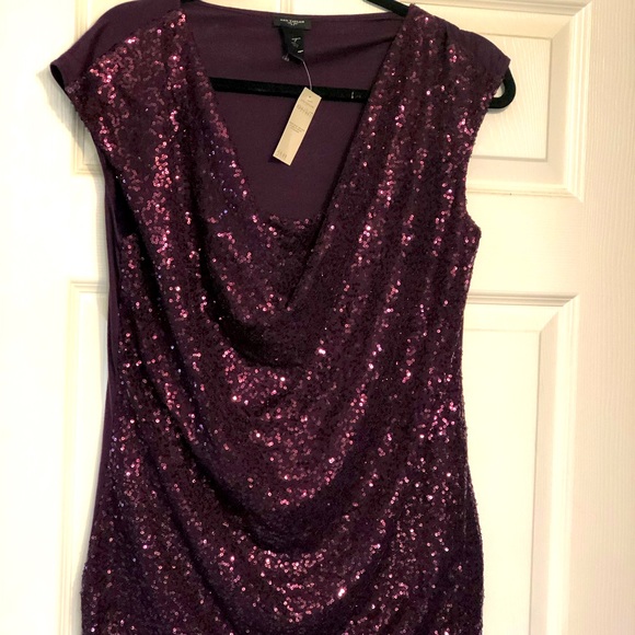 Ann Taylor Tops - Ann Taylor Purple Sequin Blouse